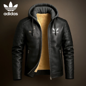 AD® Premium Leder Kapuzenjacke